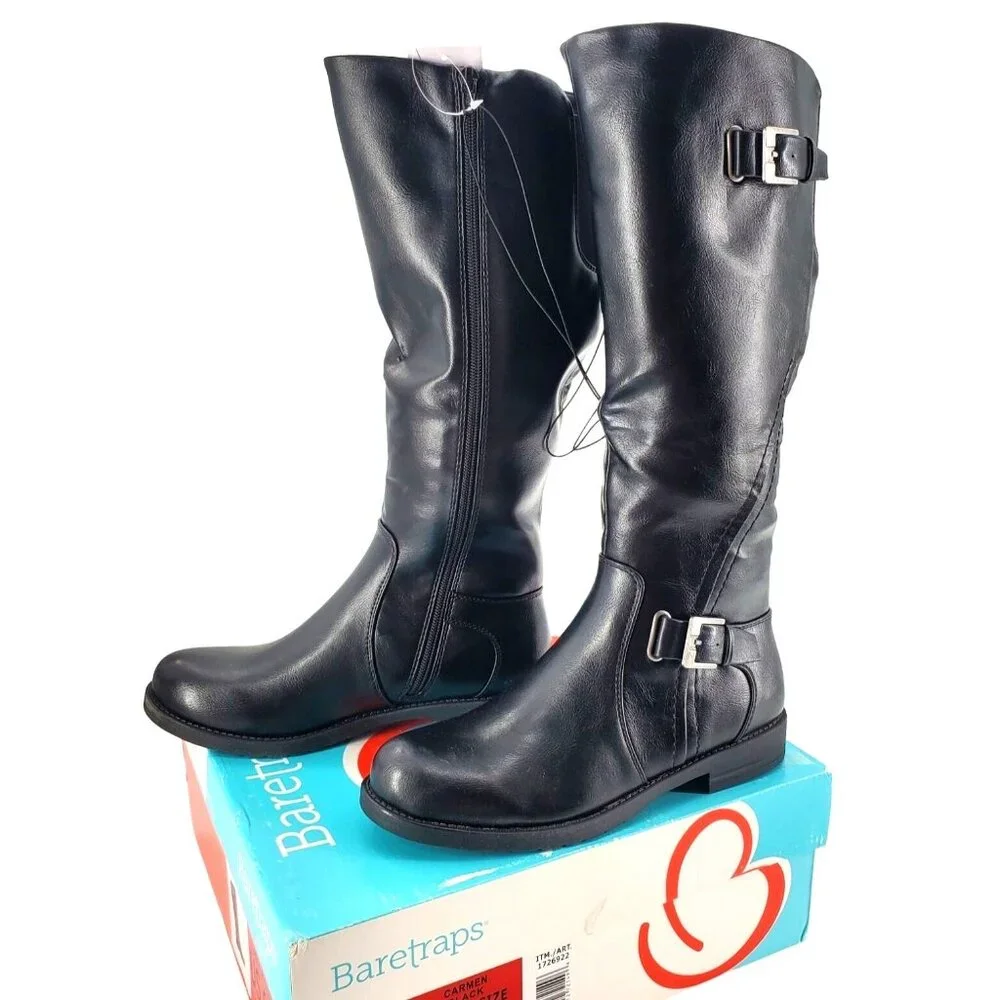 Baretraps 6.5 Tall Boots Woman Carmen Horse Riding Knee-High Shoes Equestrian